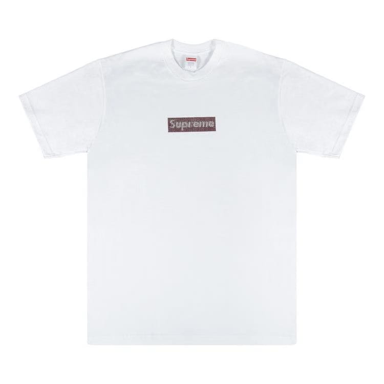 Supreme x Swarovski Box Logo T-Shirt White