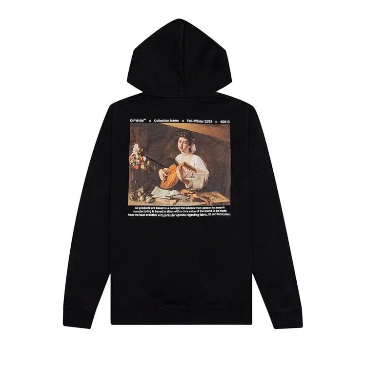 Off-White Caravaggio Lute Slim Hoodie Black/White