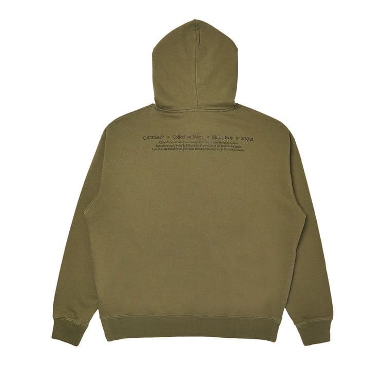 Off-White Caravaggio Boy Skate Hoodie Greenmulticolor