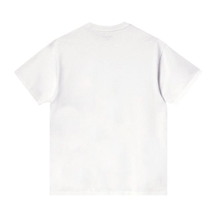 Carhartt WIP Shorts-Sleeve American Script T-Shirt White