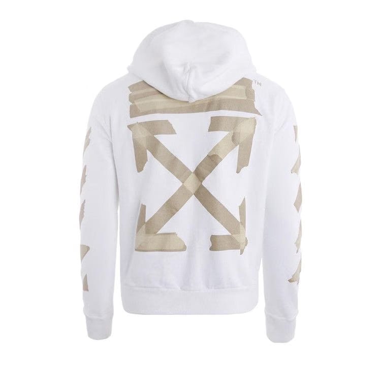 Off-White Tape Arrows Slim Hoodie White/Beige