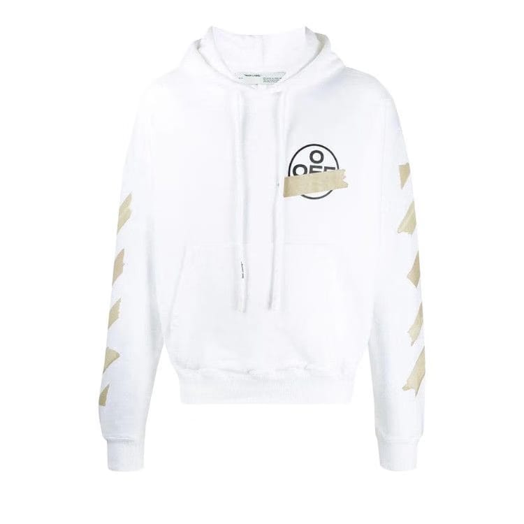 Off-White Tape Arrows Slim Hoodie White/Beige