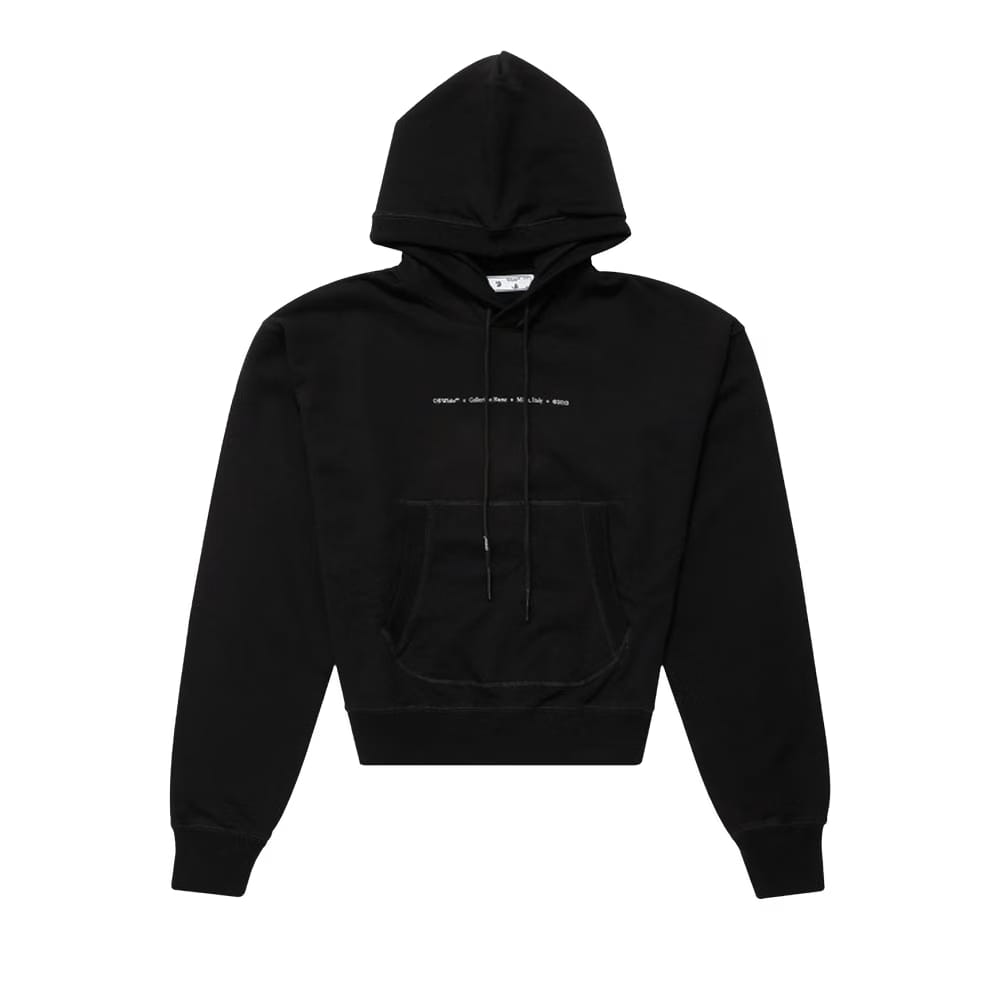 Off-White Tornado Arrow Over Flatlock Hoodie Black/Multicolor