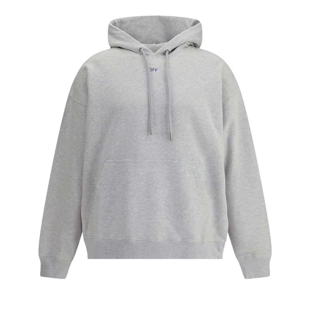 Off-White Stencil Arrow Skate Hoodie Grey Melange