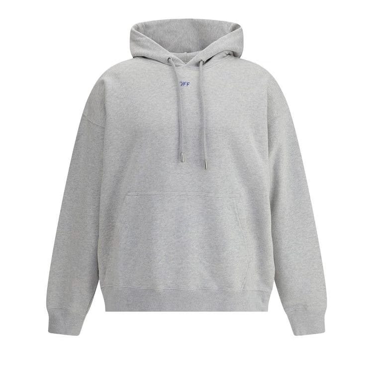 Off-White Stencil Arrow Skate Hoodie Grey Melange