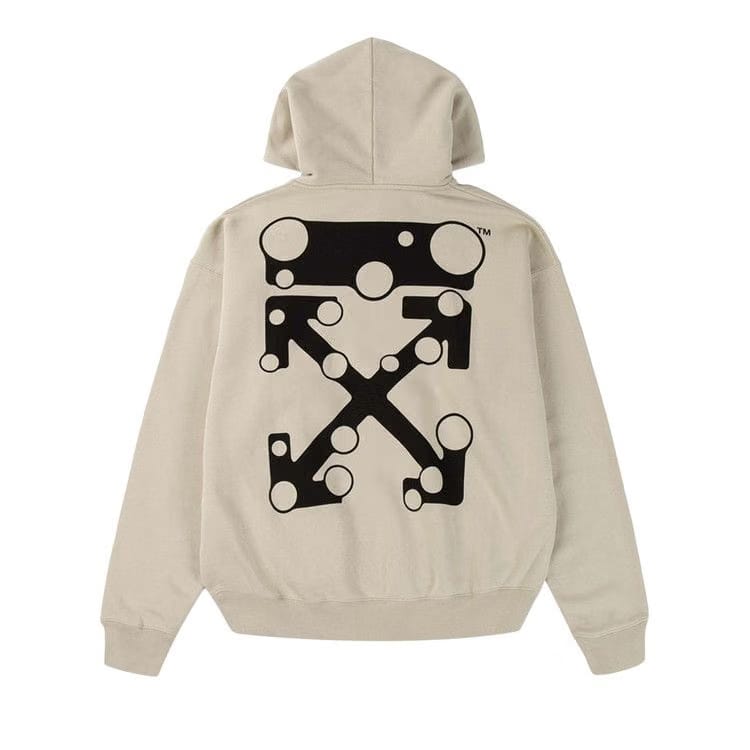 Off-White Bubble Arrow Skate Hoodie Abbey Stone