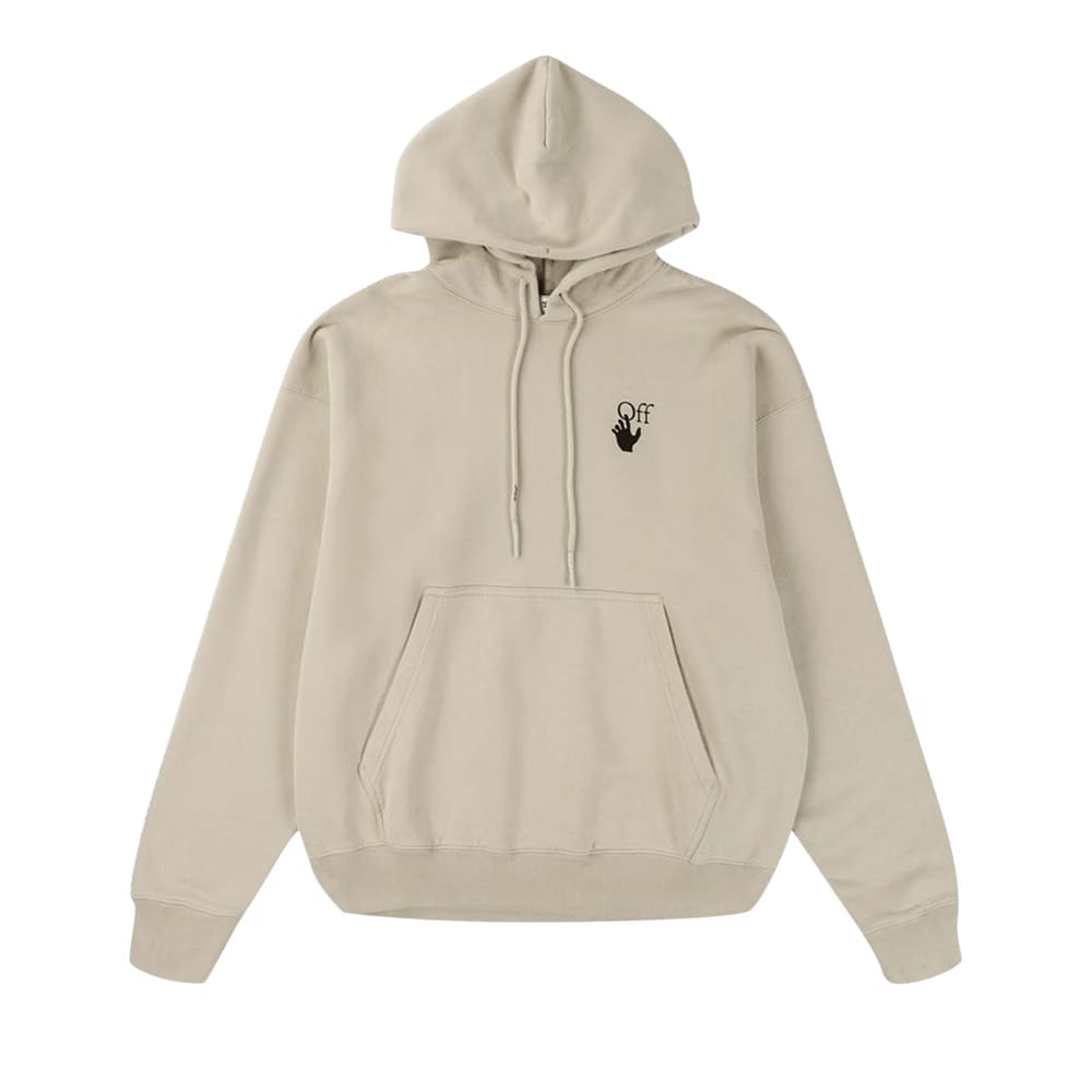 Off-White Bubble Arrow Skate Hoodie Abbey Stone