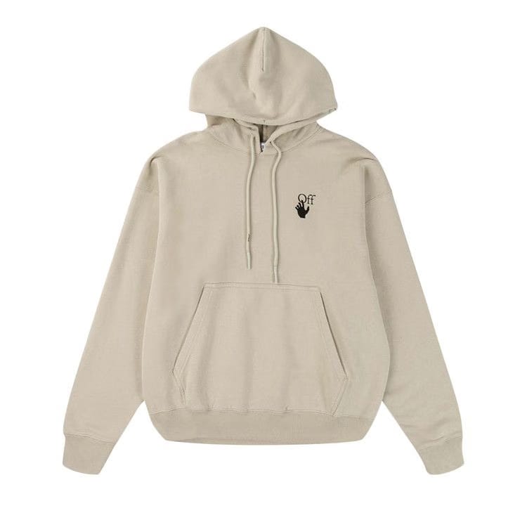 Off-White Bubble Arrow Skate Hoodie Abbey Stone