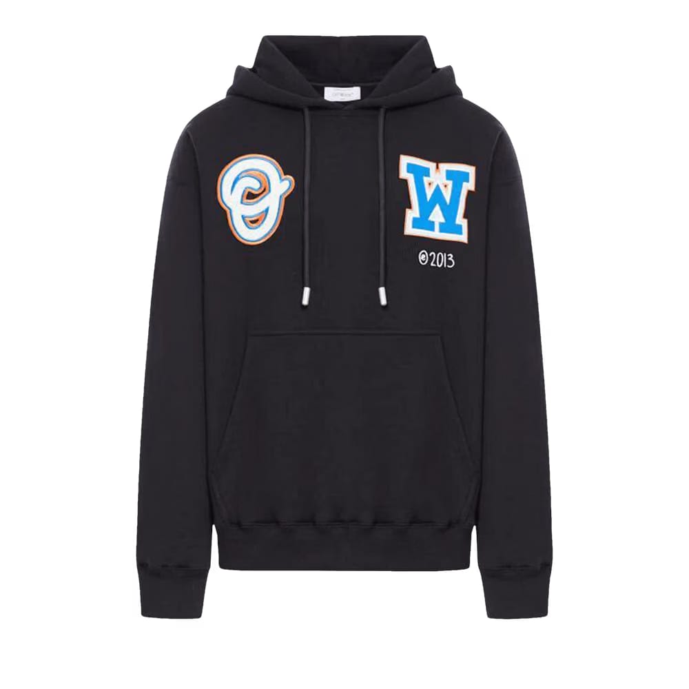 Off-White Wiz Patch Skate Hoodie Black/Multicolor