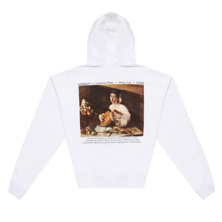 Off-White Caravaggio Lute Over Hoodie White