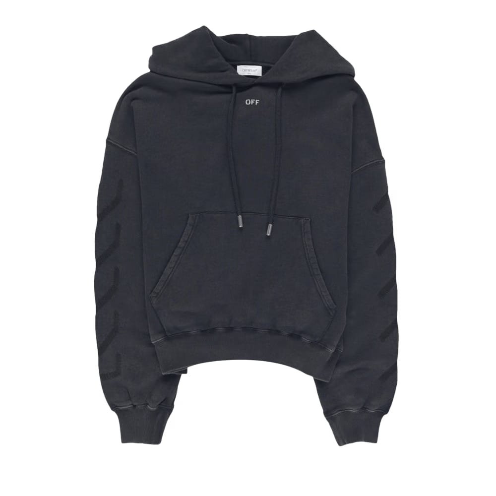Off-White BW St. Matthew Over Hoodie Black/Grey
