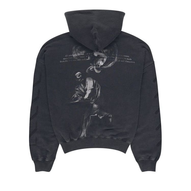 Off-White BW St. Matthew Over Hoodie Black/Grey