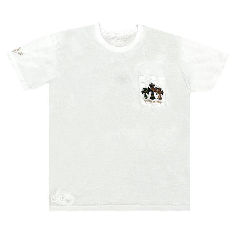 Chrome Hearts Horse Shoe Logo Pocket T-Shirt White/Camo