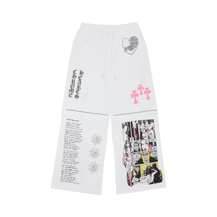 Chrome Hearts x Deadly Doll Miami Exclusive Sweatpants White