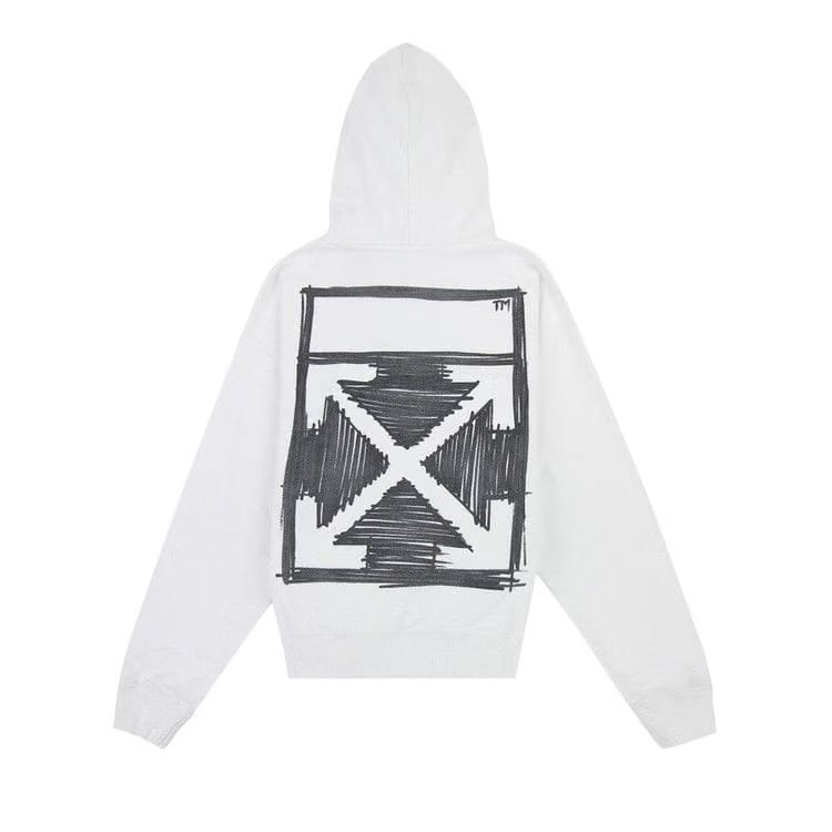 Off-White Negative Mark Skate Hoodie White/Black