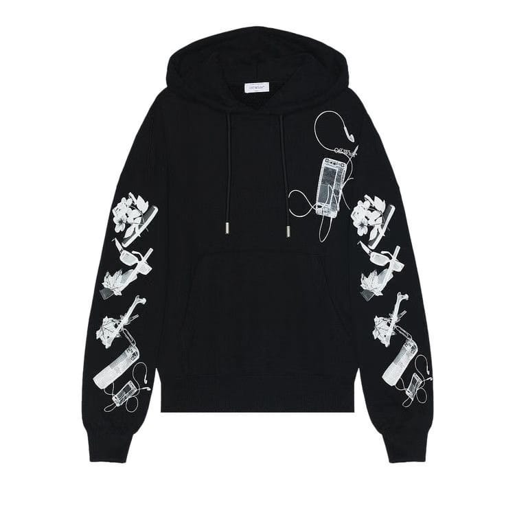 Off-White Scan Over Hoodie Black