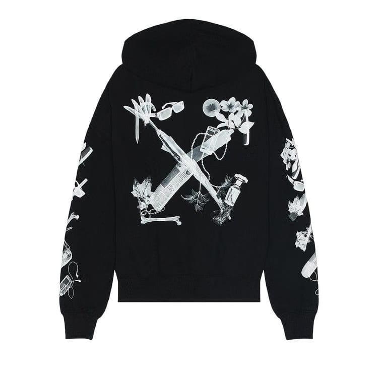 Off-White Scan Over Hoodie Black