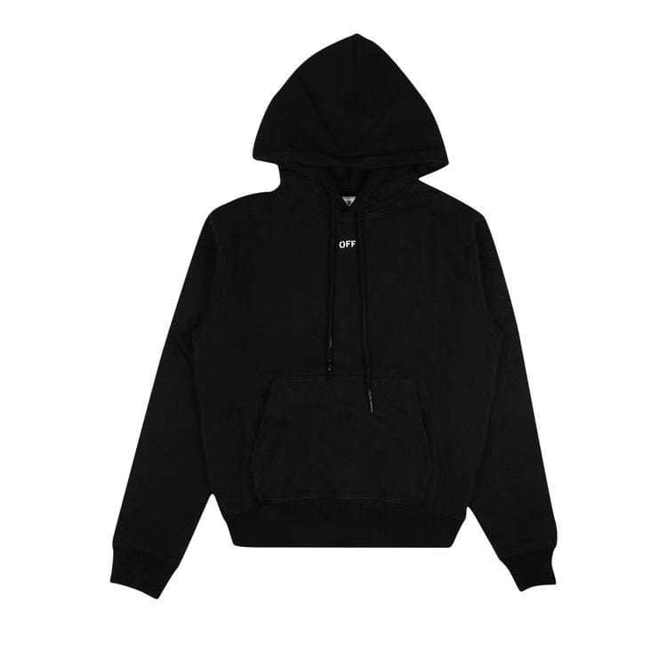 Off-White Stencil Slim Hoodie Black
