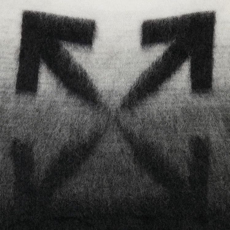 Off-White Diag Brushed Knit Crewneck Black