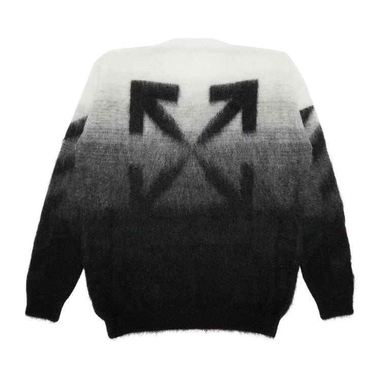 Off-White Diag Brushed Knit Crewneck Black