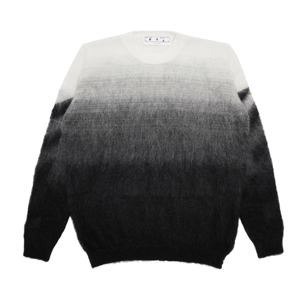 Off-White Diag Brushed Knit Crewneck Black