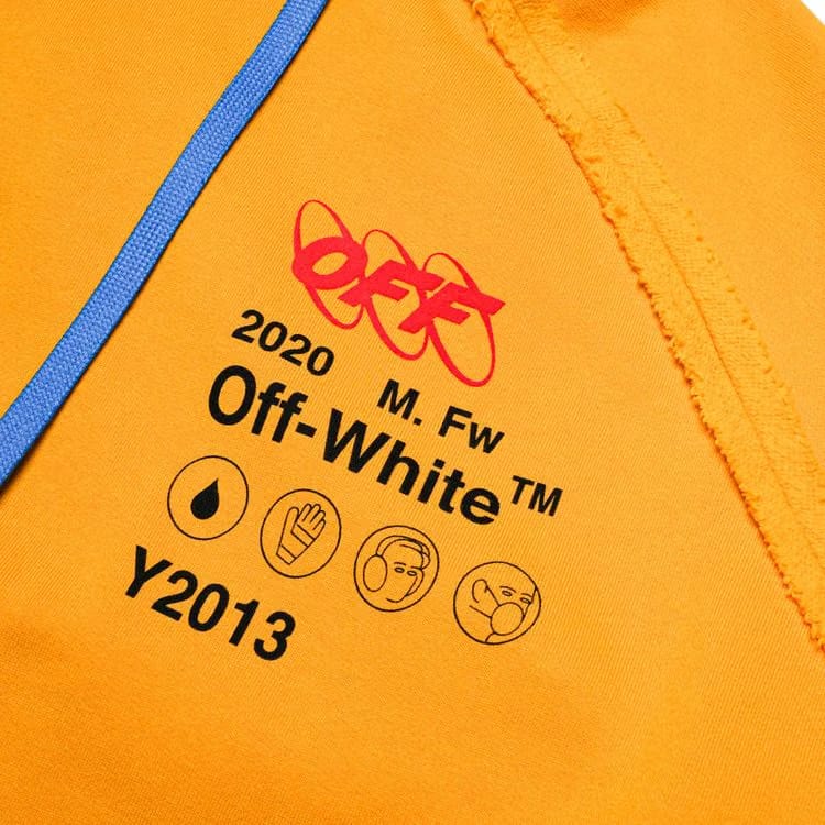 Off-White Industrial Y013 Incomplete Hoodie Yellow