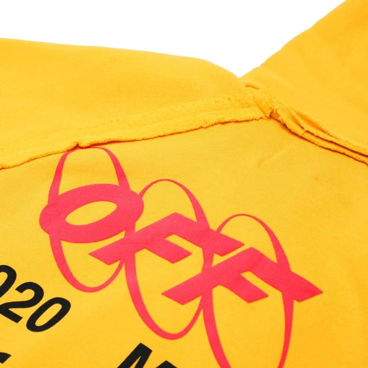 Off-White Industrial Y013 Incomplete Hoodie Yellow