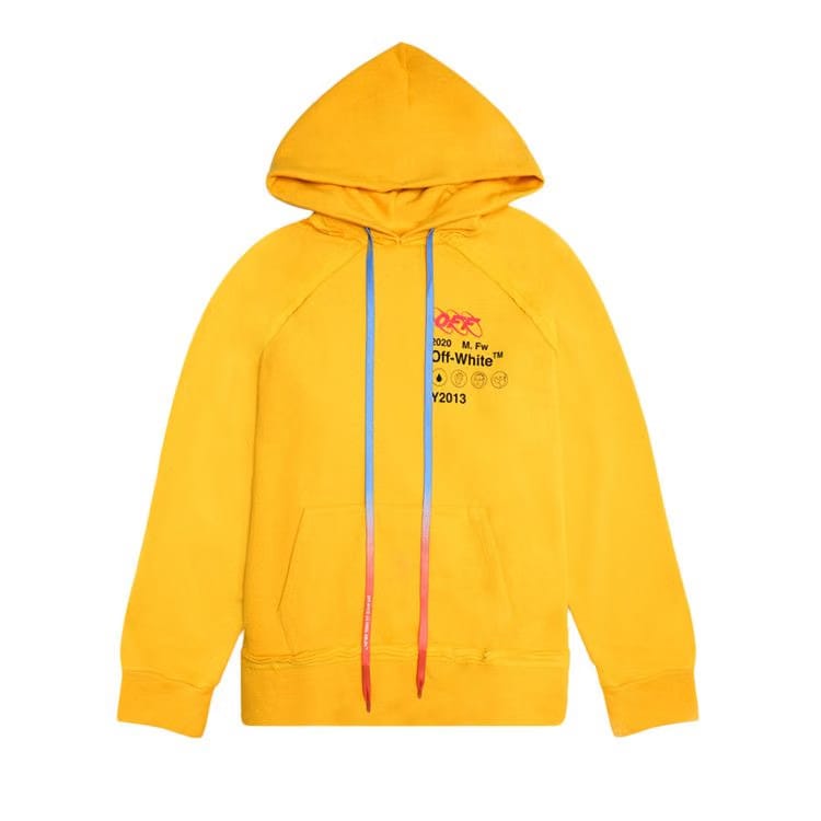 Off-White Industrial Y013 Incomplete Hoodie Yellow
