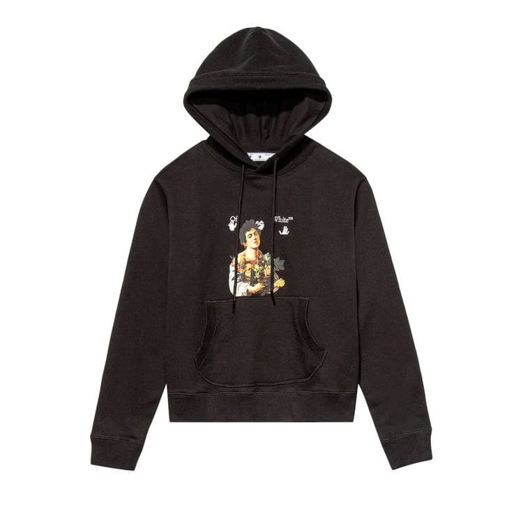 Off-White Caravaggio Boy Slim Fit Hoodie Black/White