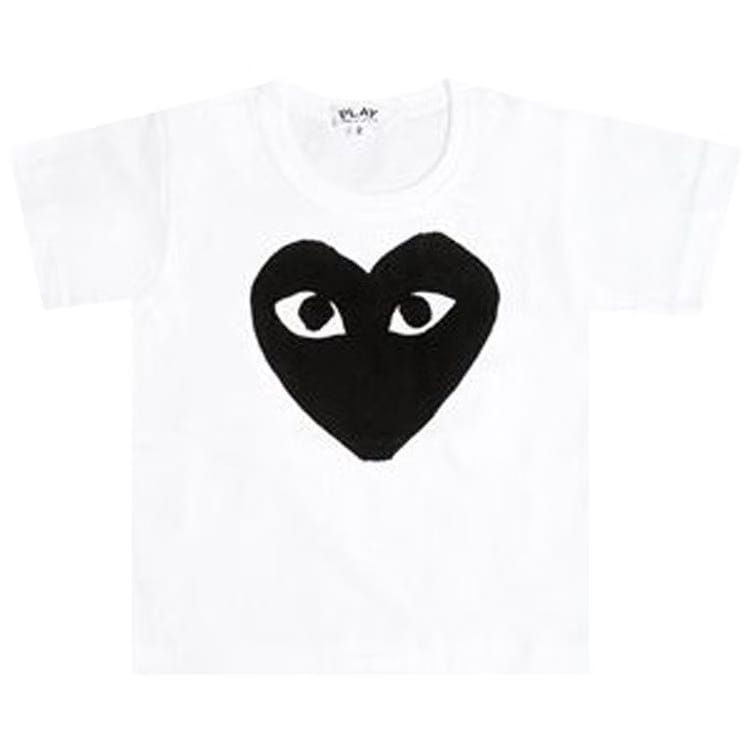 Comme des Garçons PLAY Kids Big Heart Logo T-Shirt White
