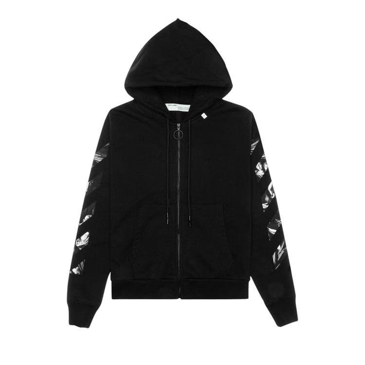 Off-White Caravaggio Square Slim Zip Hoodie Black/Multicolor