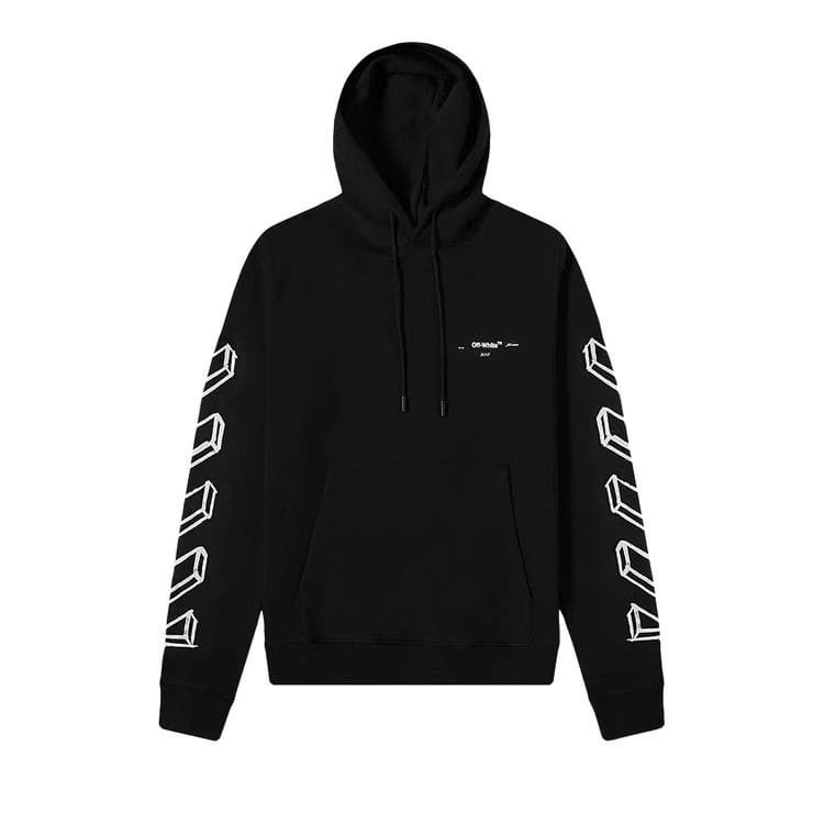 Off-White Diagonal Marker Arrows Hoodie Black