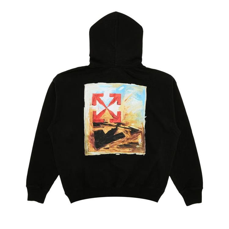 Off-White Arrow On Canvas Skate Hoodie Black/Multicolor