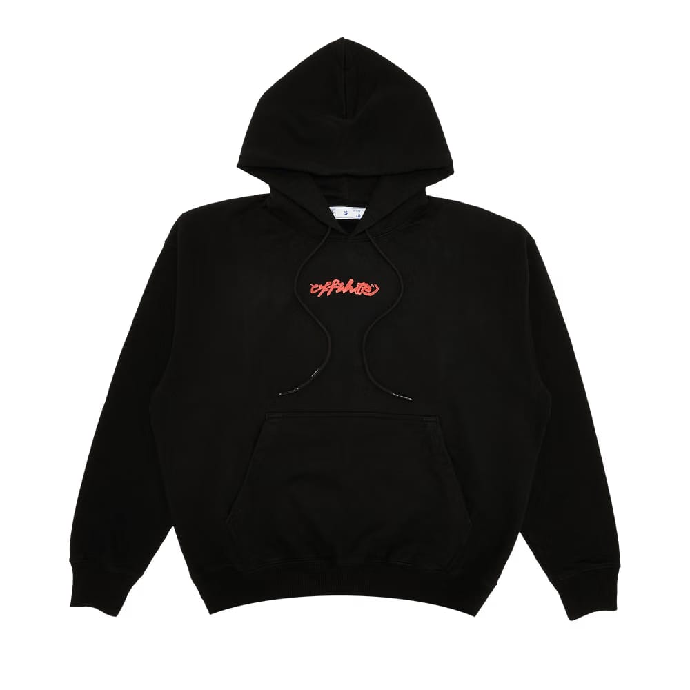 Off-White Arrow On Canvas Skate Hoodie Black/Multicolor