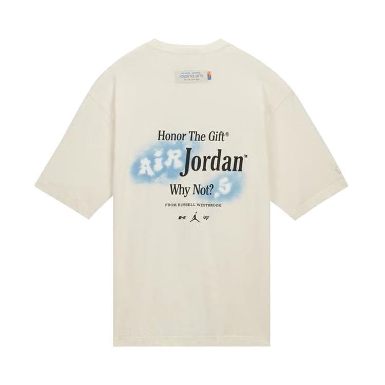 Air Jordan x Honor The Gift Russell Westbrook Crossover Cartoon T-Shirt White