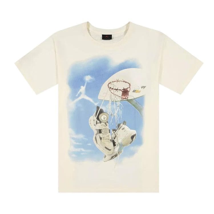 Air Jordan x Honor The Gift Russell Westbrook Crossover Cartoon T-Shirt White