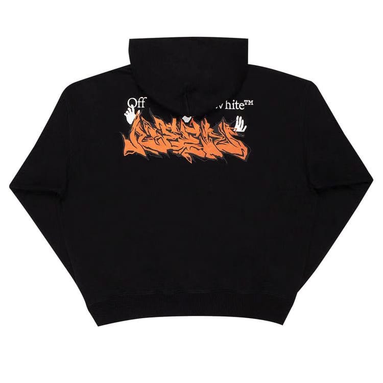 Off-White Neen OW Logo Skate Hoodie Black/Orange