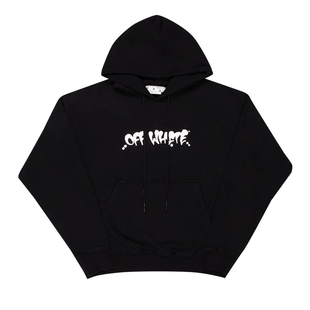 Off-White Neen OW Logo Skate Hoodie Black/Orange