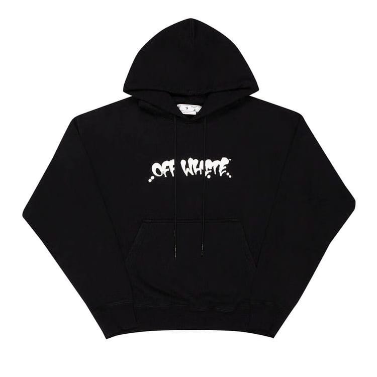Off-White Neen OW Logo Skate Hoodie Black/Orange