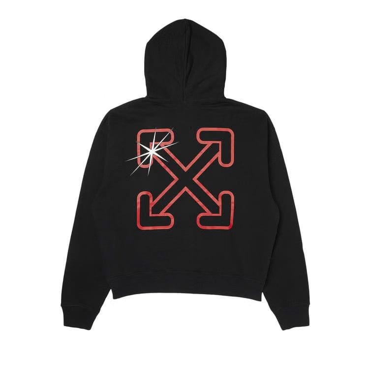 Off-White Starred Arrow Over Hoodie Black/Red