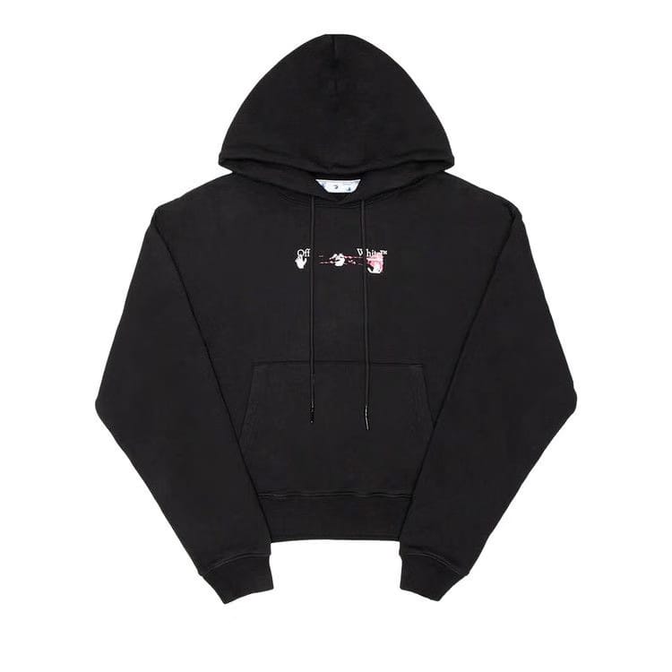 Off-White Acrylic Arrow Over Hoodie Black/Fuchsia