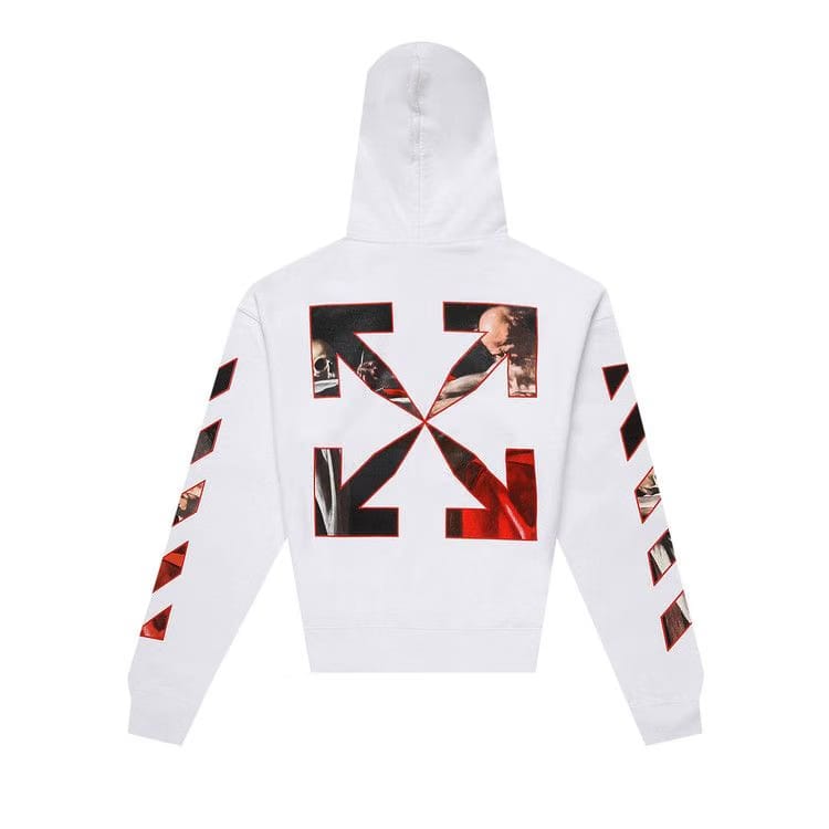 Off-White Caravaggio Print Hoodie White/Black