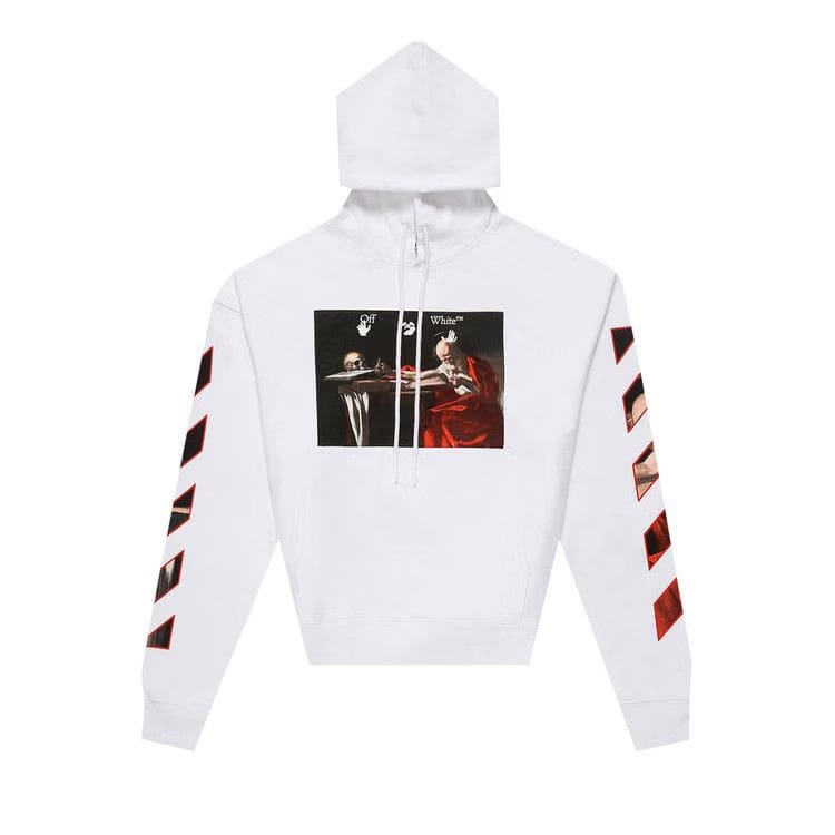 Off-White Caravaggio Print Hoodie White/Black