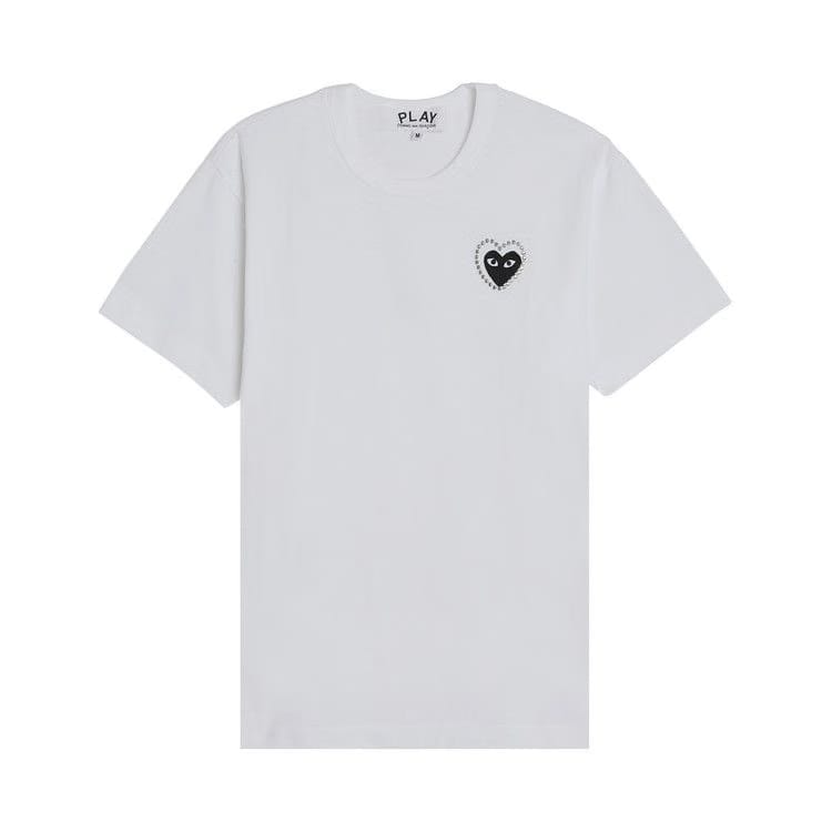 Comme des Garçons PLAY Metalstone Heart T-Shirt White/Black