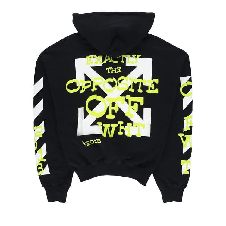 Off-White Opposite Arrow Boxy Hoodie Black/Lime