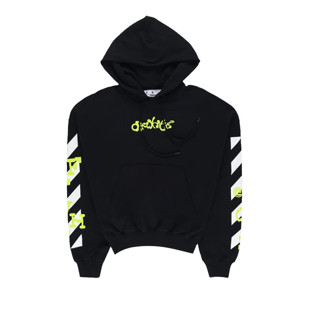 Off-White Opposite Arrow Boxy Hoodie Black/Lime