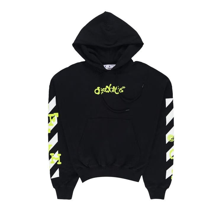 Off-White Opposite Arrow Boxy Hoodie Black/Lime