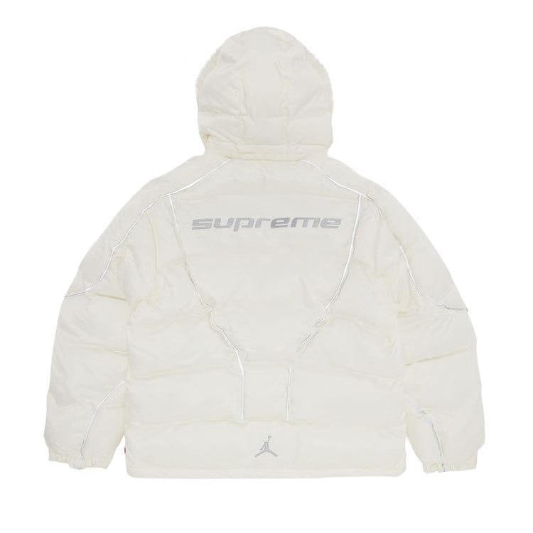 Supreme x Jordan Puffer Jacket White