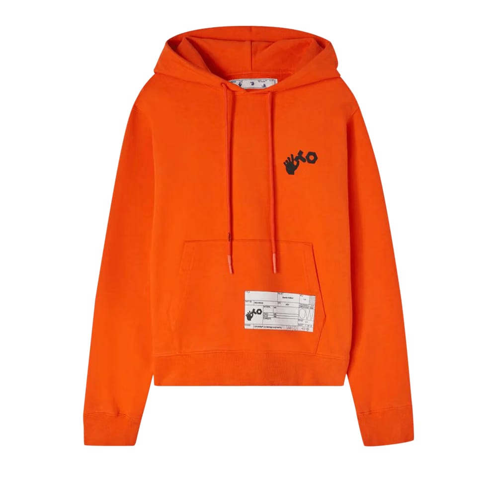 Off-White x Teenage Engineering Crossover Logo Hoodie Orange