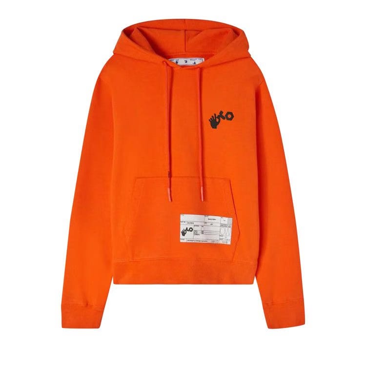 Off-White x Teenage Engineering Crossover Logo Hoodie Orange